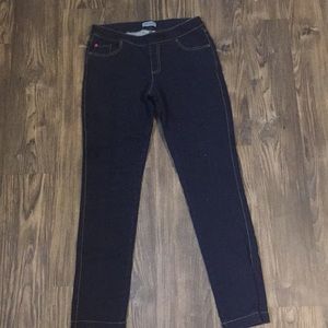 Dark colored stretchy Jeggings